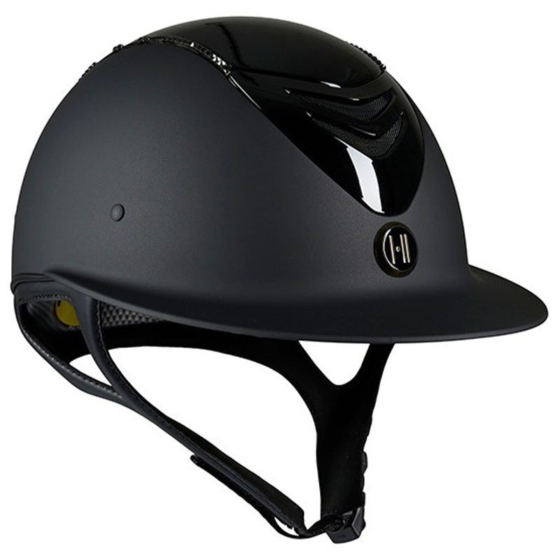 Ridhjälm Mips Avance Glossy Top Swarowski Svart