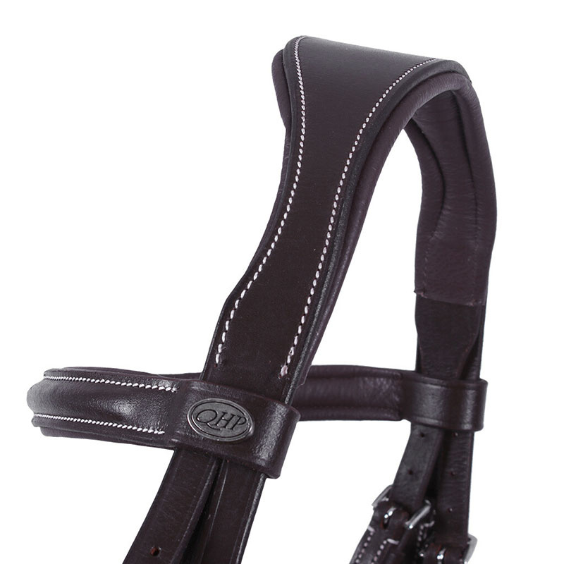 Anatomiskt Träns Luxury Stitched Mörkbrun