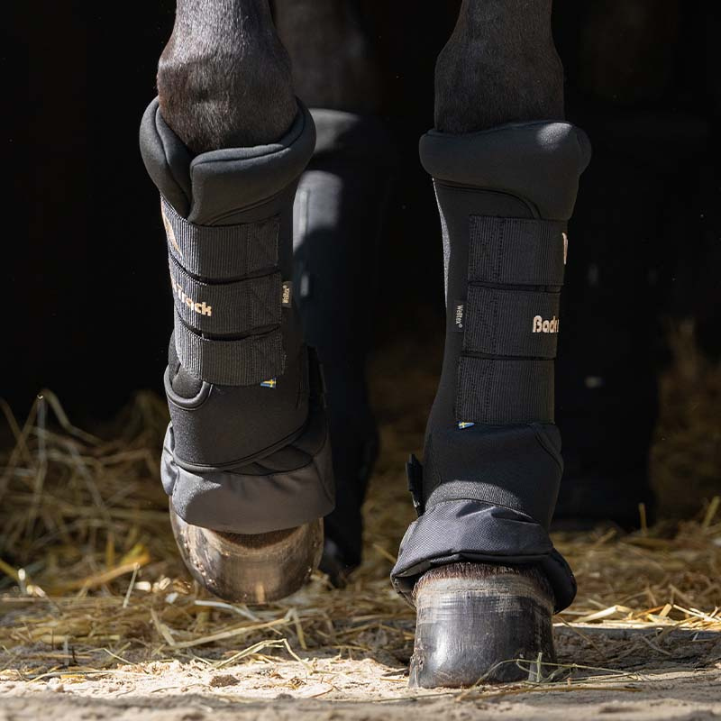 Stallbandage Royal Quick Wraps Deluxe Svart/Svart