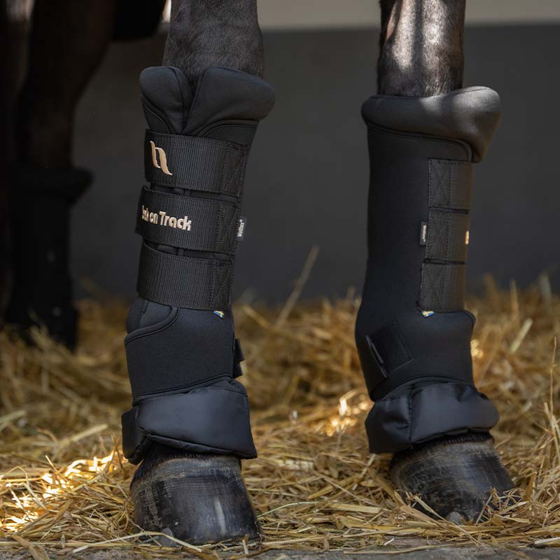 Stallbandage Royal Quick Wraps Deluxe Svart/Svart