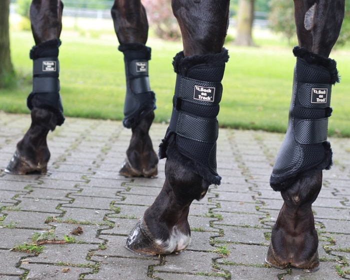 Damask 3D mesh med konstpäls