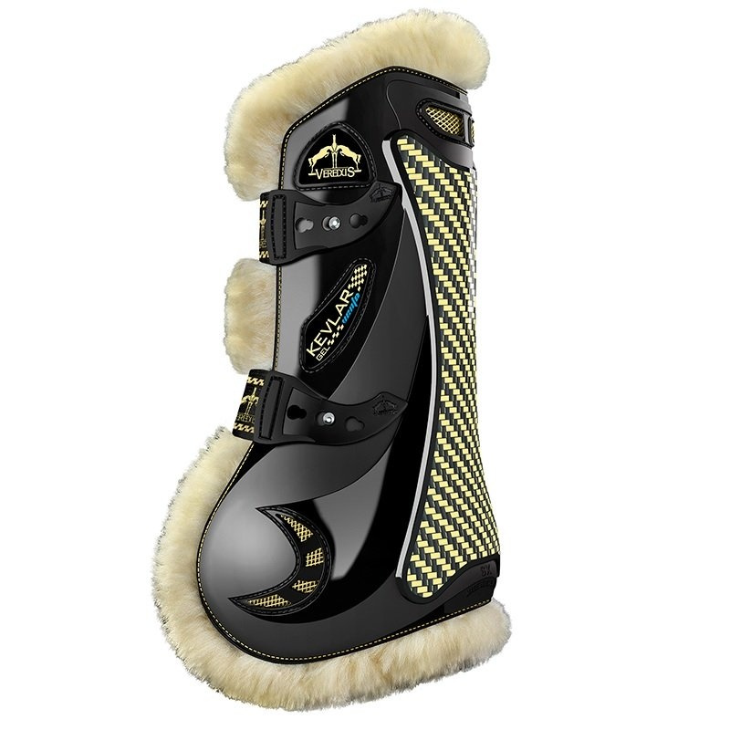 Kevlar benskydd STS Svart