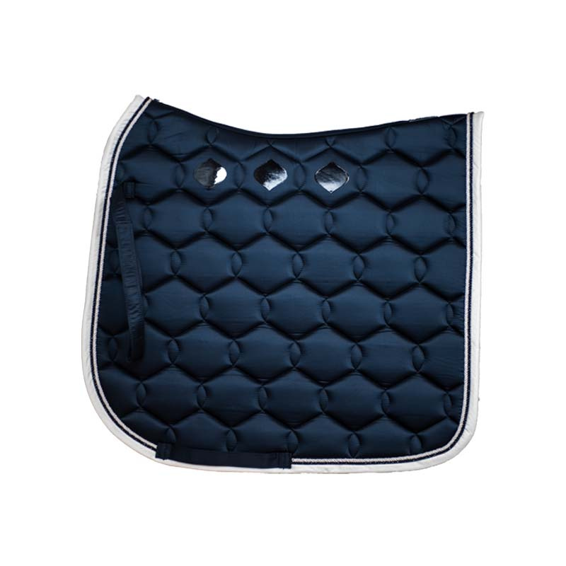 Dressyrschabrak Glossy Wave Marinblå