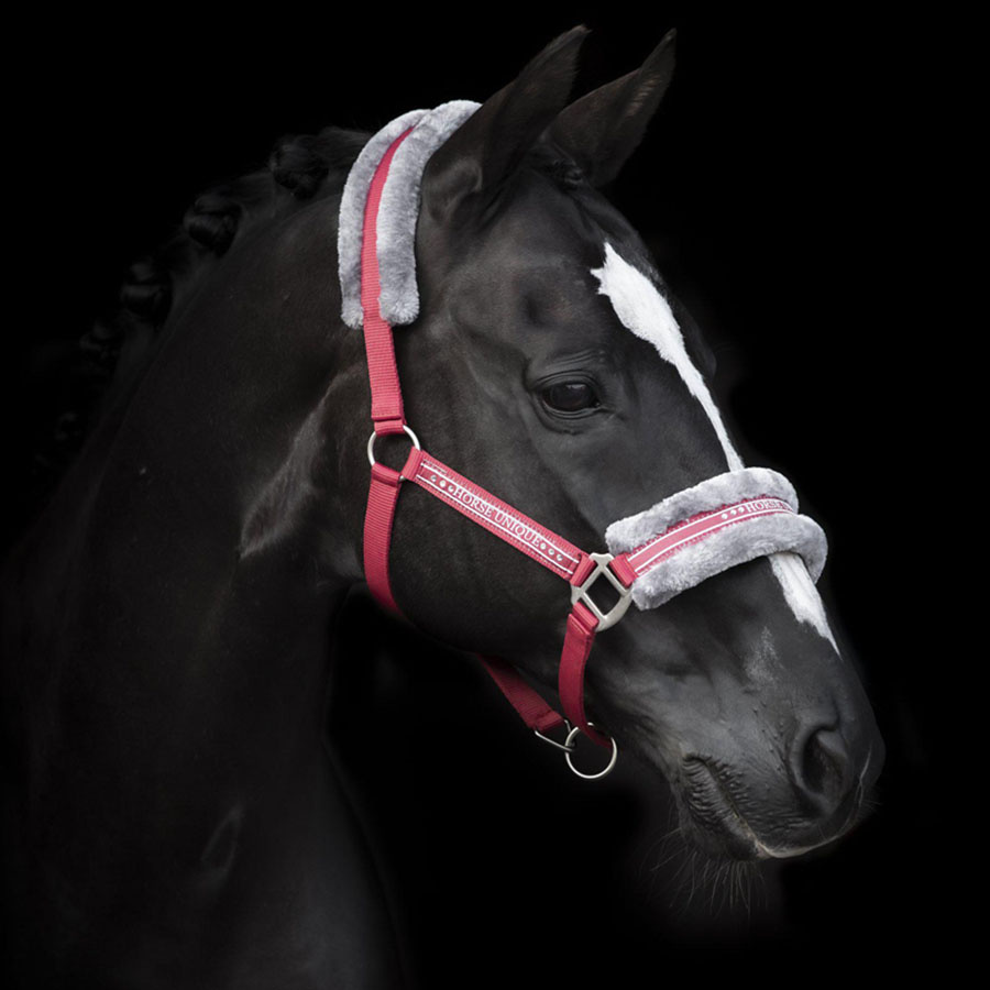 Grimma med Ludd Röd/Grå