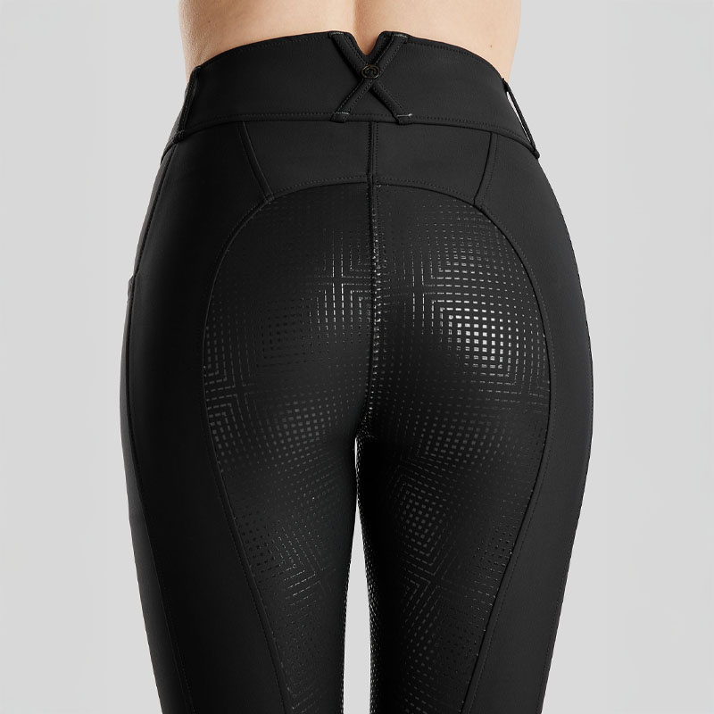 Ridbyxor MoZida Refined Crystals Full Grip Svart