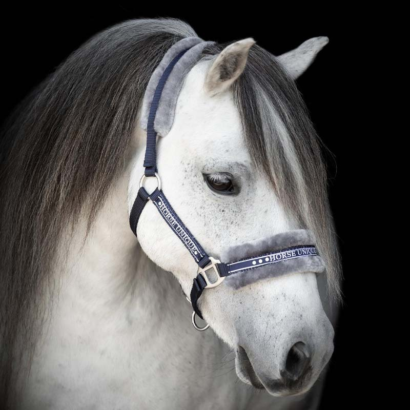 Grimma med Ludd Marinblå/Grå