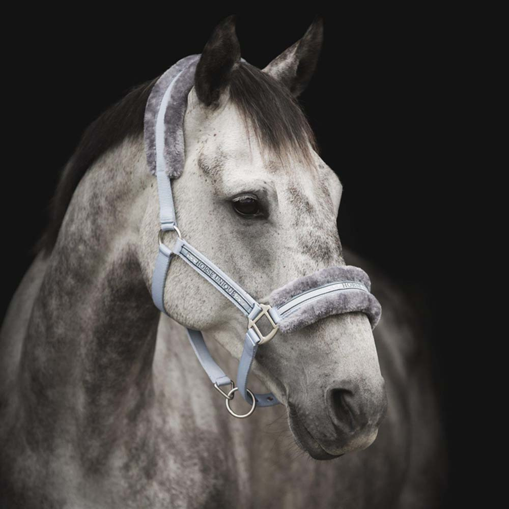 Grimma med Ludd Ljusblå/Grå