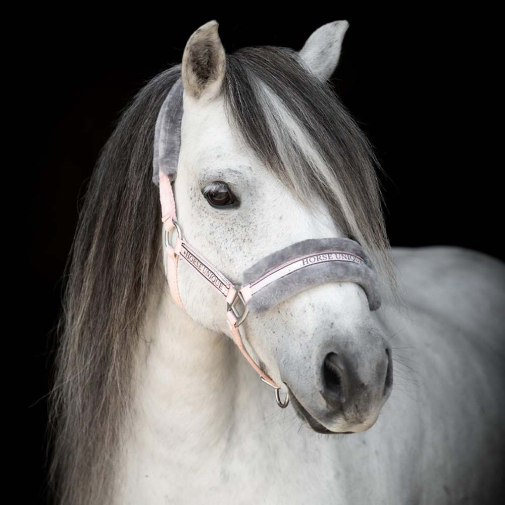 Grimma med Ludd Ljusrosa/Grå