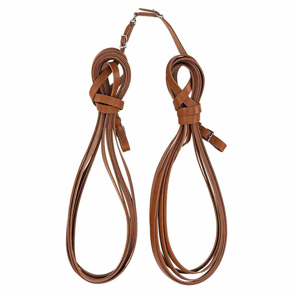 Tömmar för tömkörning Ljusbrun