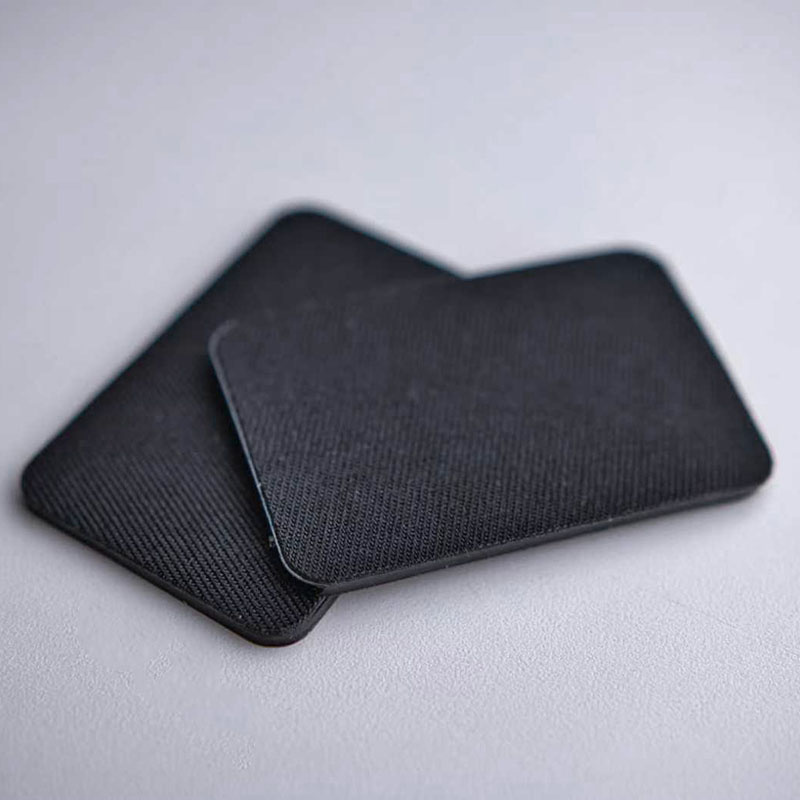 Fästlapp för Ridhjälm Fabric Sticker 2-pack Svart