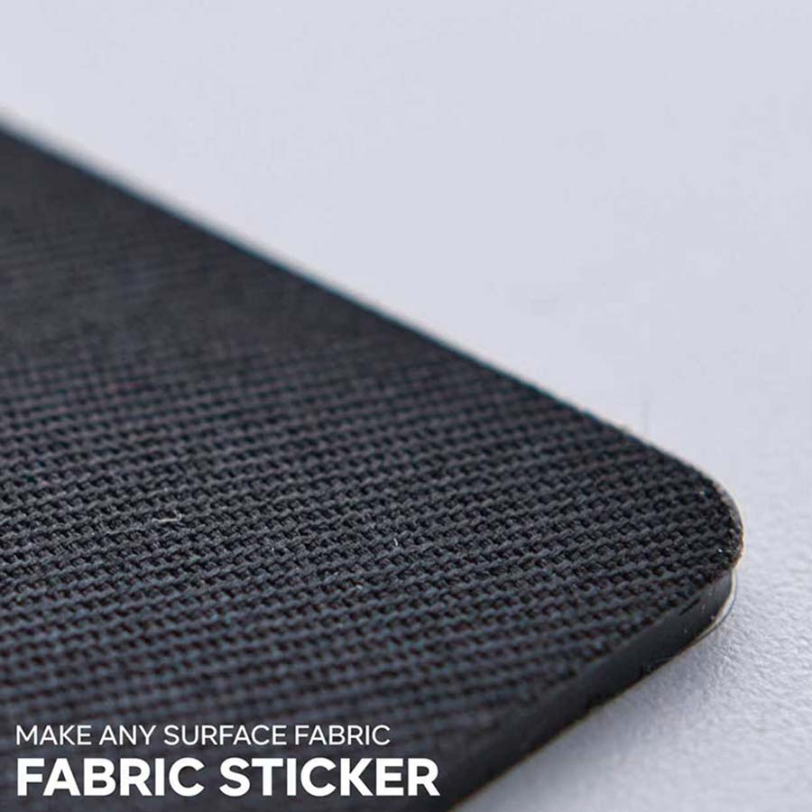 Fästlapp för Ridhjälm Fabric Sticker 2-pack Svart