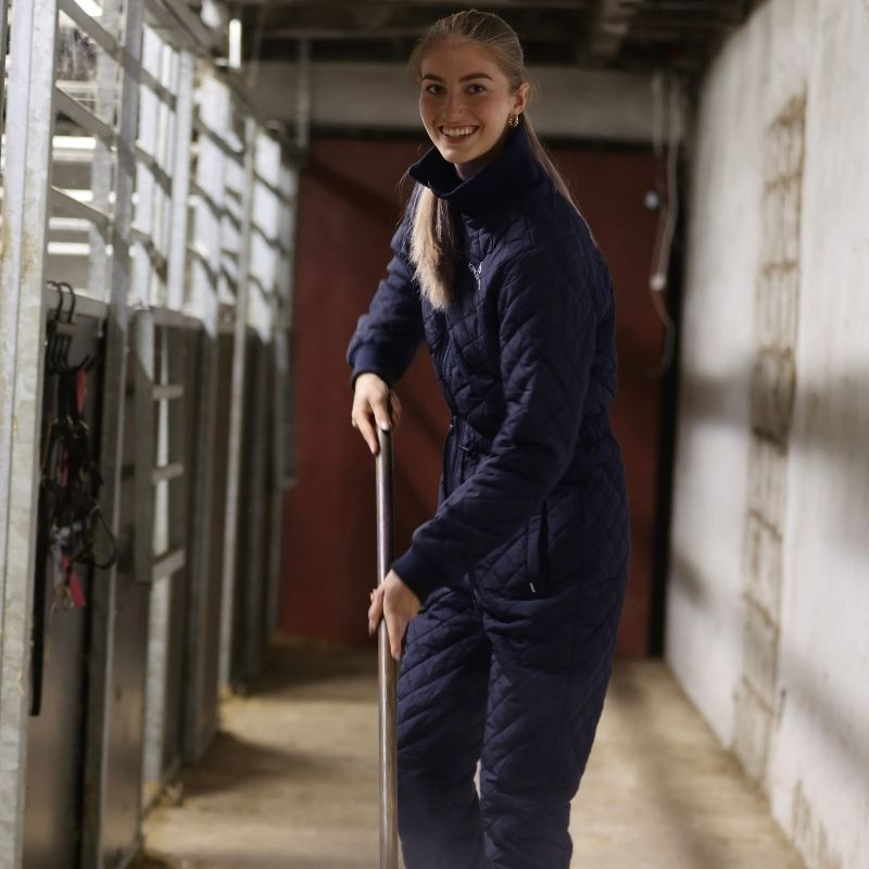 Overall Classic Quilted Onepiece Marinblå