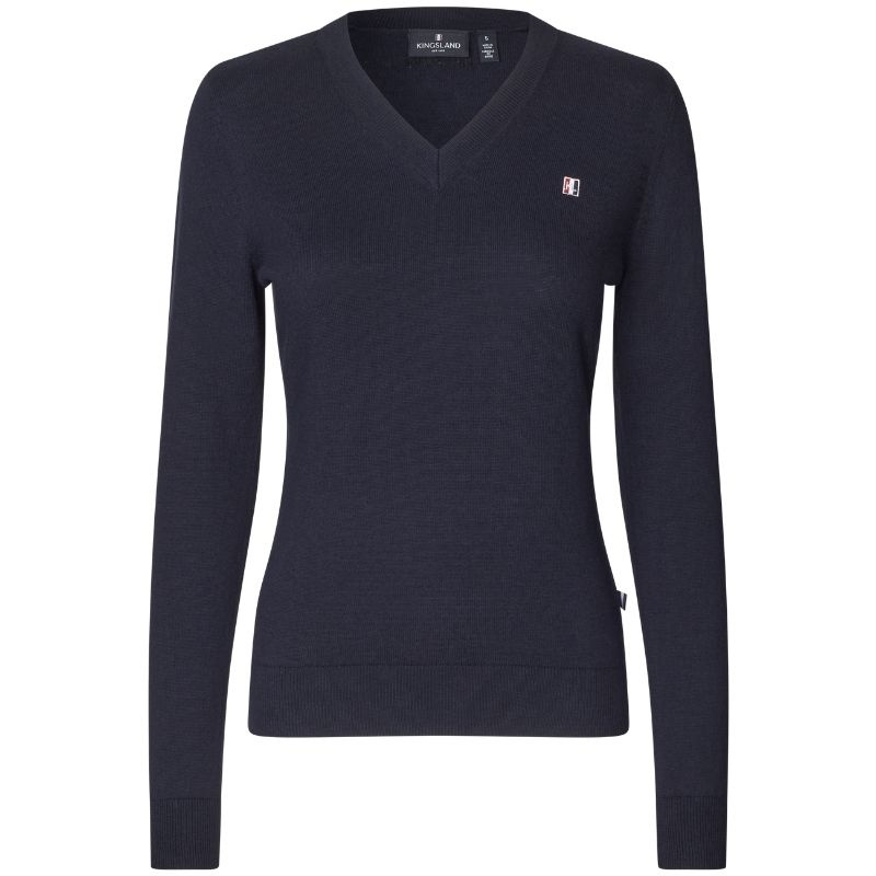 Ridtröja Classic V-Neck Pullover Marinblå