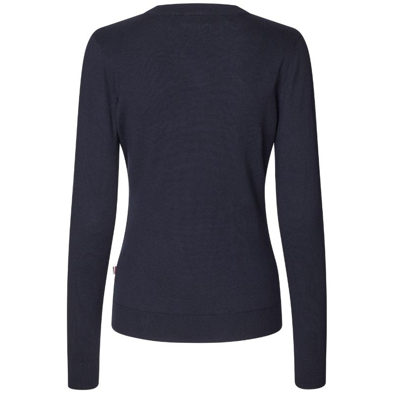 Ridtröja Classic V-Neck Pullover Marinblå