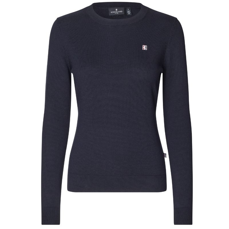 Ridtröja Classic O-Neck Pullover Marinblå