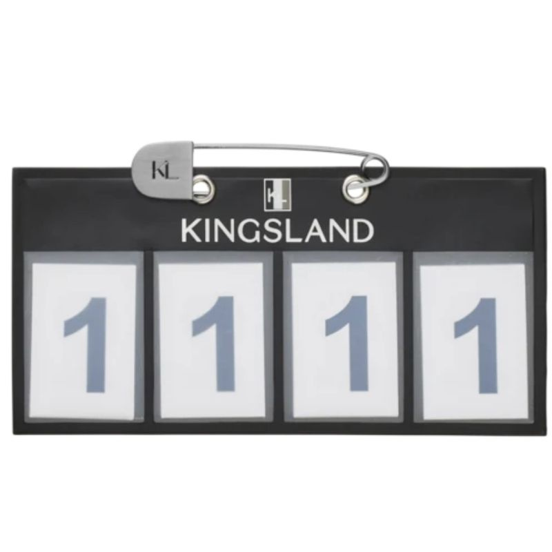 Nummerlapp Classic 4-Pocket 2-pack Svart