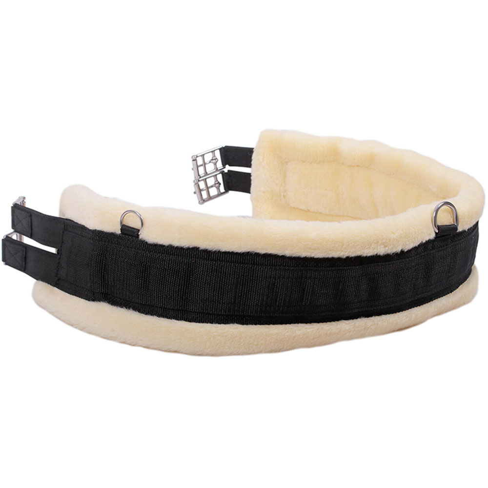 Sadelgjord Ontario Fauxfur Svart