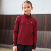 Ridtröja Barn/Junior Classic Training Shirt Vinröd Ridtröja Barn/Junior Classic Training Shirt Vinröd