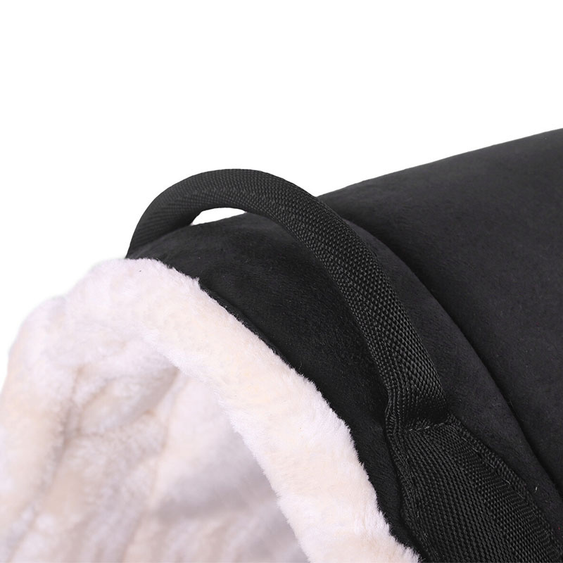 Barbackapad Fauxfur Svart