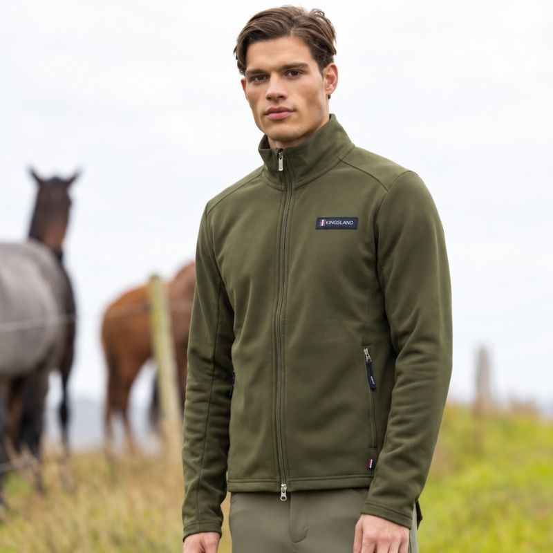 Fleecejacka Classic Mens Polar Grön