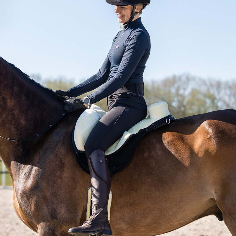 Barbackapad Super Soft Svart/Natur