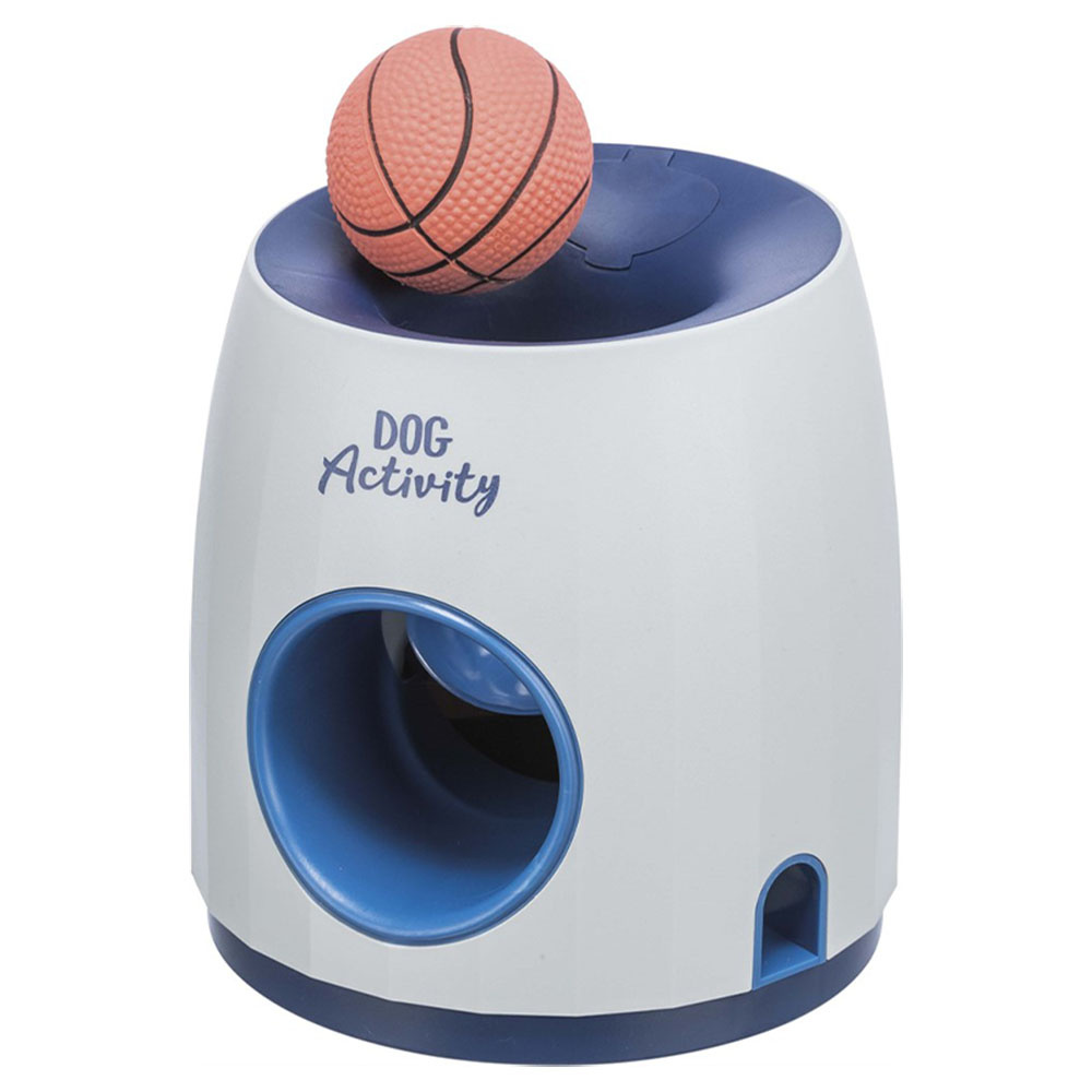 Aktiveringsleksak Dog Activity Ball & Treat Nivå 3 Blå/Vit