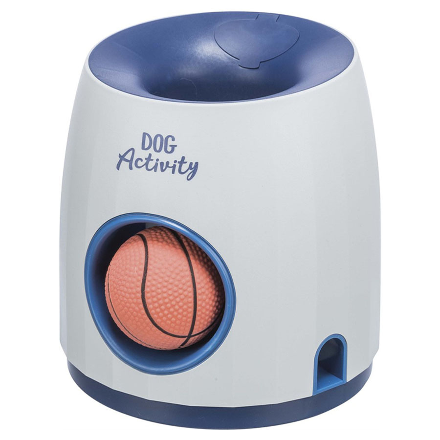 Aktiveringsleksak Dog Activity Ball & Treat Nivå 3 Blå/Vit
