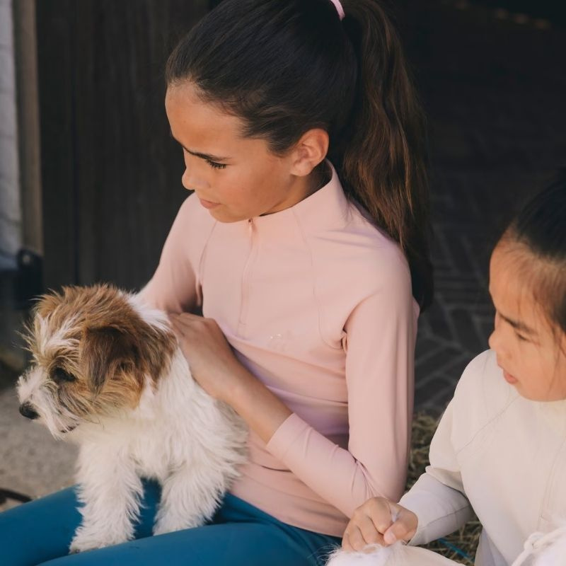Träningstopp Barn/Junior Girl Madrid Long Sleeve Gammelrosa