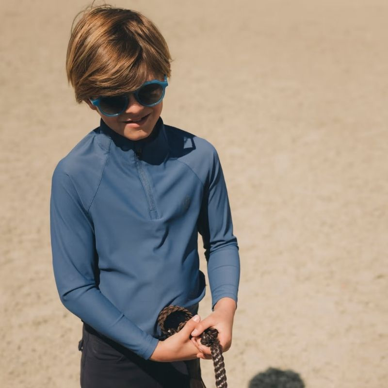 Träningstopp Barn/Junior Boy Barcelona Long Sleeve Blå