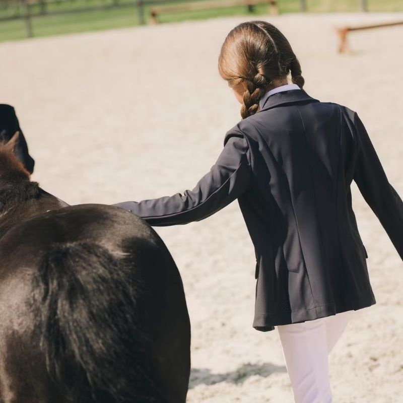 Tävlingskavaj Barn/Junior Girls Paris Marinblå