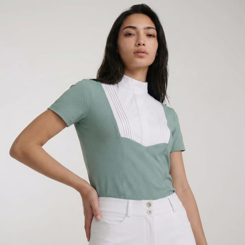 Tävlingstopp Heritage Air Short Sleeve Mintgrön