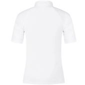 Tävlingstopp Classic Glitter Zipper Short Sleeve Vit Tävlingstopp Classic Glitter Zipper Short Sleeve Vit