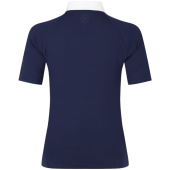 Tävlingstopp Classic Glitter Zipper Short Sleeve Marinblå Tävlingstopp Classic Glitter Zipper Short Sleeve Marinblå