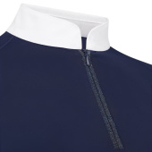 Tävlingstopp Classic Glitter Zipper Short Sleeve Marinblå Tävlingstopp Classic Glitter Zipper Short Sleeve Marinblå