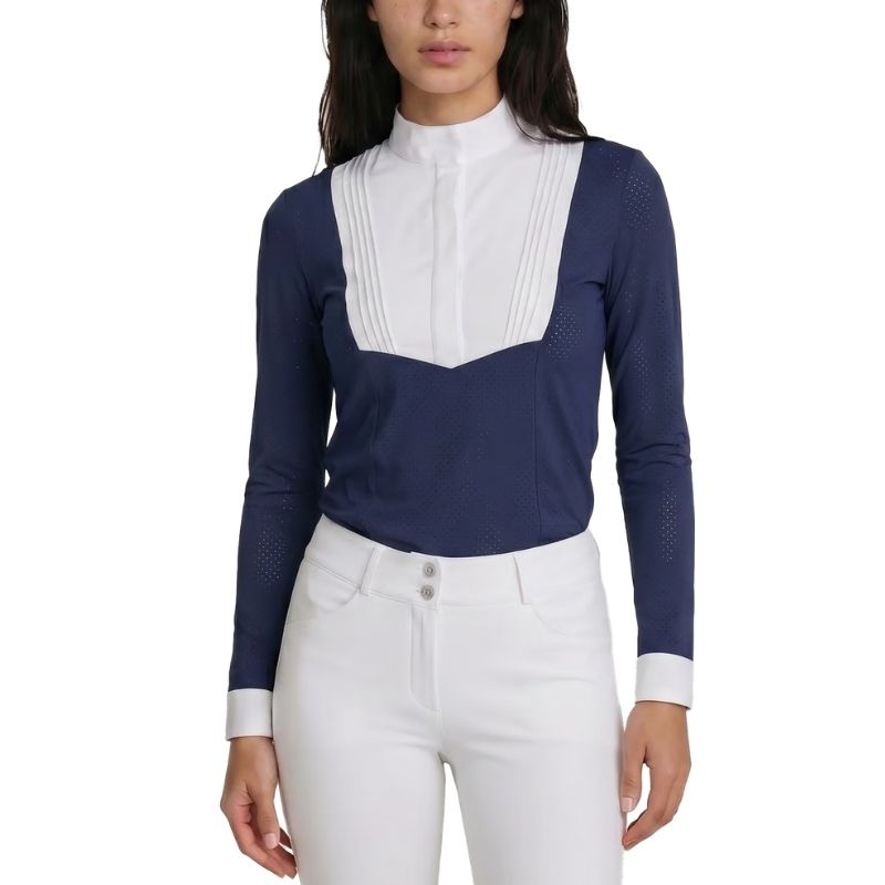 Tävlingstopp Heritage Air Long Sleeve Marinblå