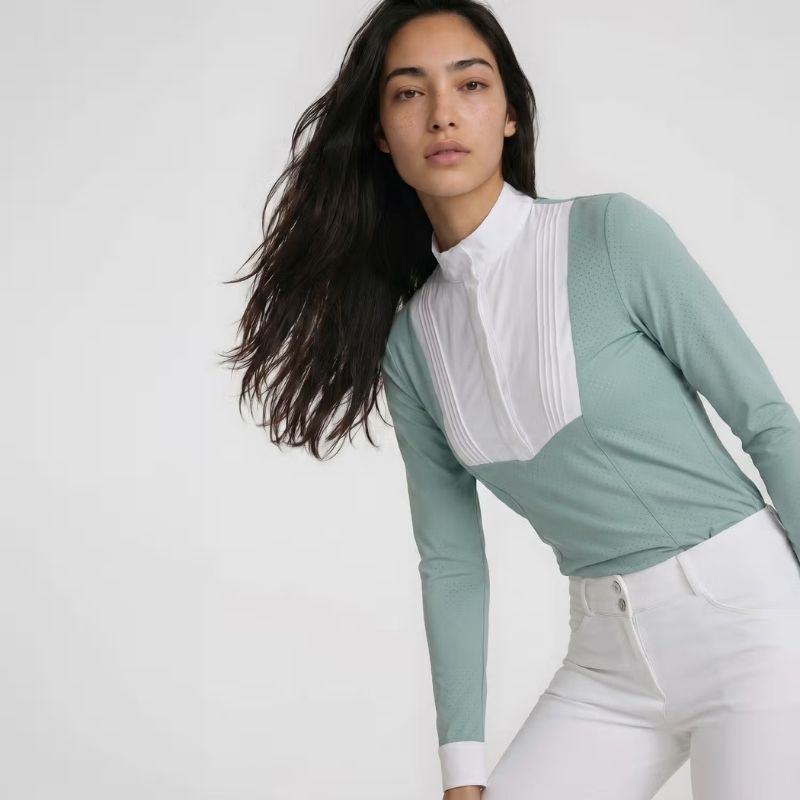 Tävlingstopp Heritage Air Long Sleeve Mintgrön
