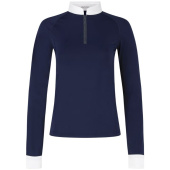Tävlingstopp Classic Glitter Zipper Long Sleeve Marinblå Tävlingstopp Classic Glitter Zipper Long Sleeve Marinblå