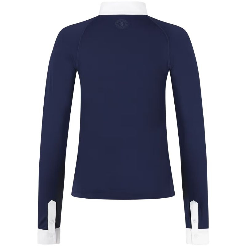 Tävlingstopp Classic Glitter Zipper Long Sleeve Marinblå