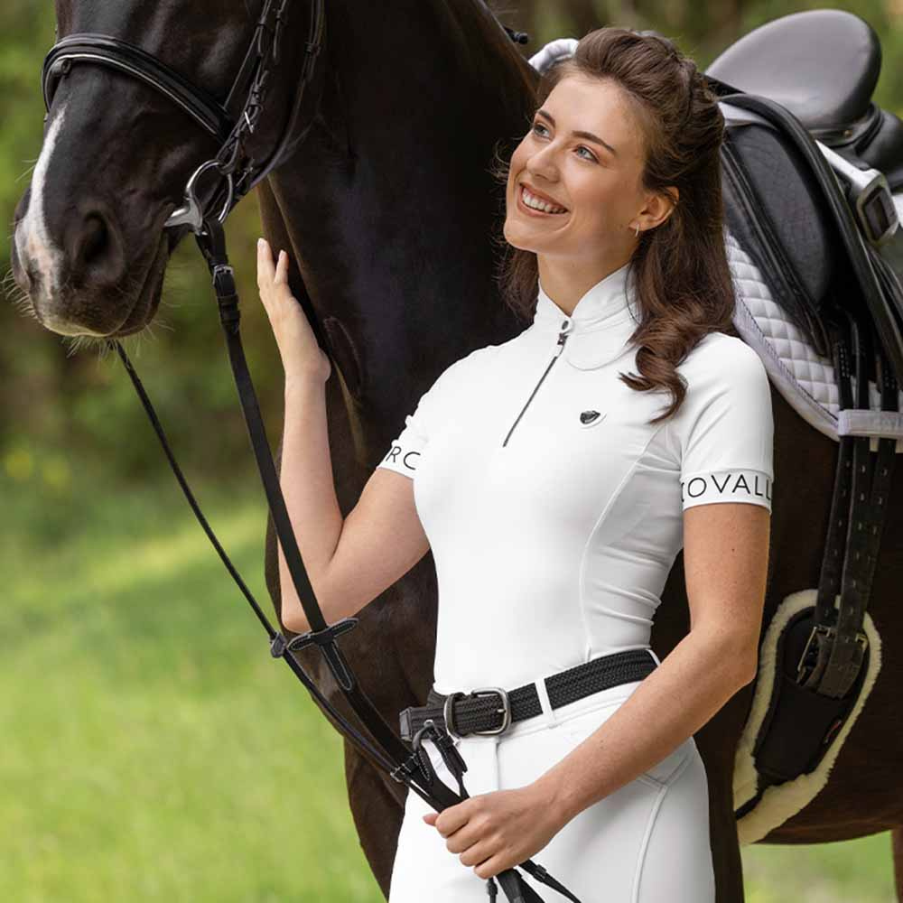 Tävlingstopp Shortsleeve Vit