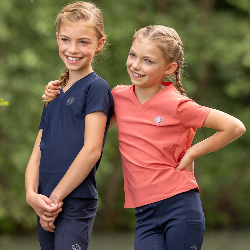 T-shirt Barn/Junior V Korall
