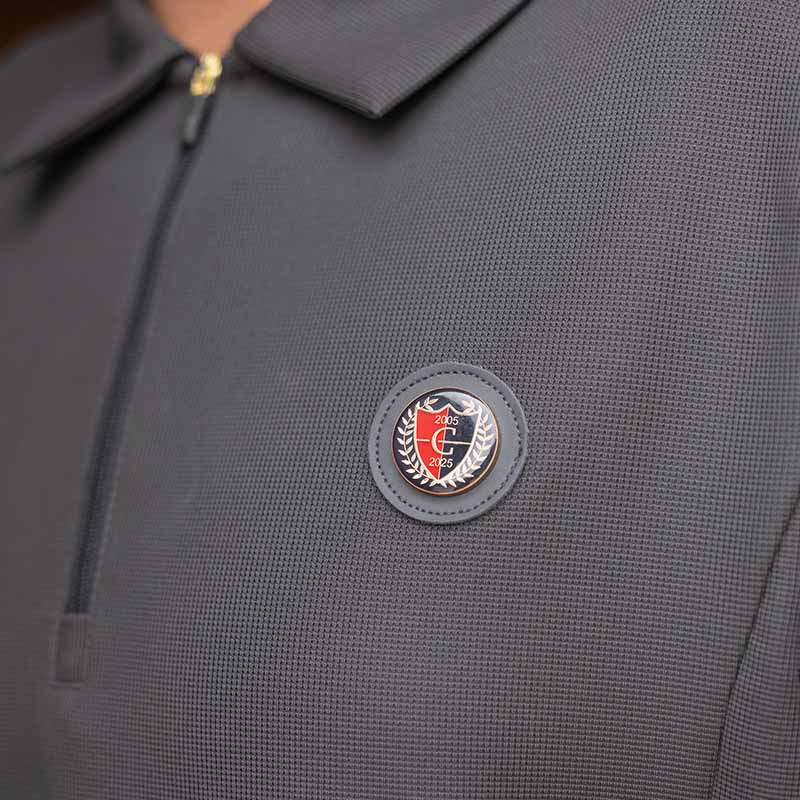 T-shirt Herr Anniversary 1/2 Zip Grå