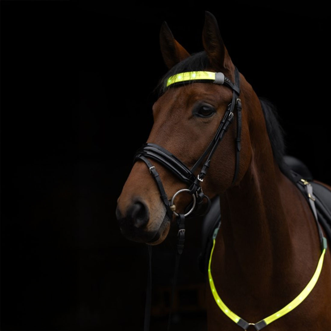 Pannband High-Visibility LED Gul