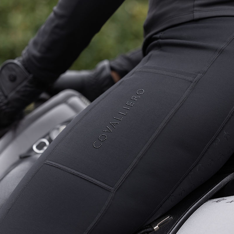 Vinterridtights Grip Helskodda Svart