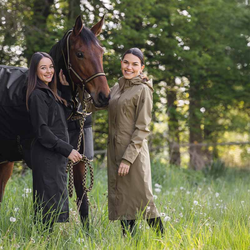 Regnkappa 2-Way Zip Svart