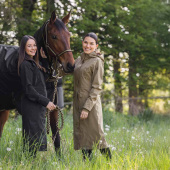 Regnkappa 2-Way Zip Svart Regnkappa 2-Way Zip Svart