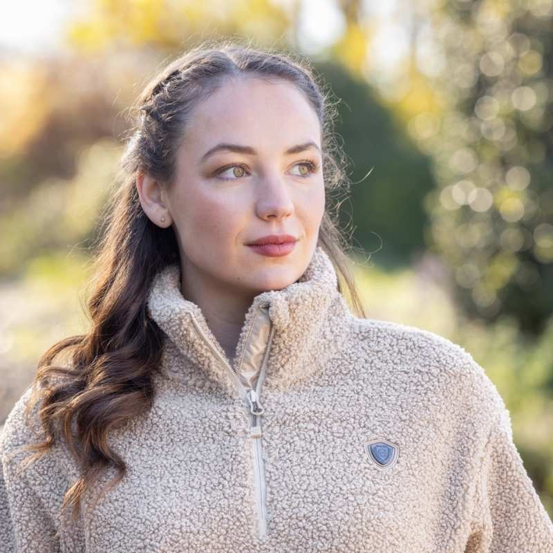 Teddyfleece 1/4 Zip Beige
