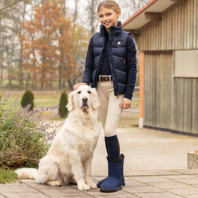 Ridväst Winter Barn/Junior Marinblå