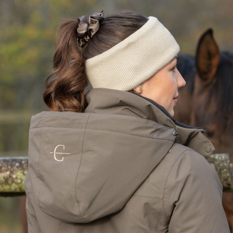 Pannband Knitted Fleece Beige 
