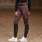 Vinterridtights Barn/Junior Ella Full Grip Brun Vinterridtights Barn/Junior Ella Full Grip Brun