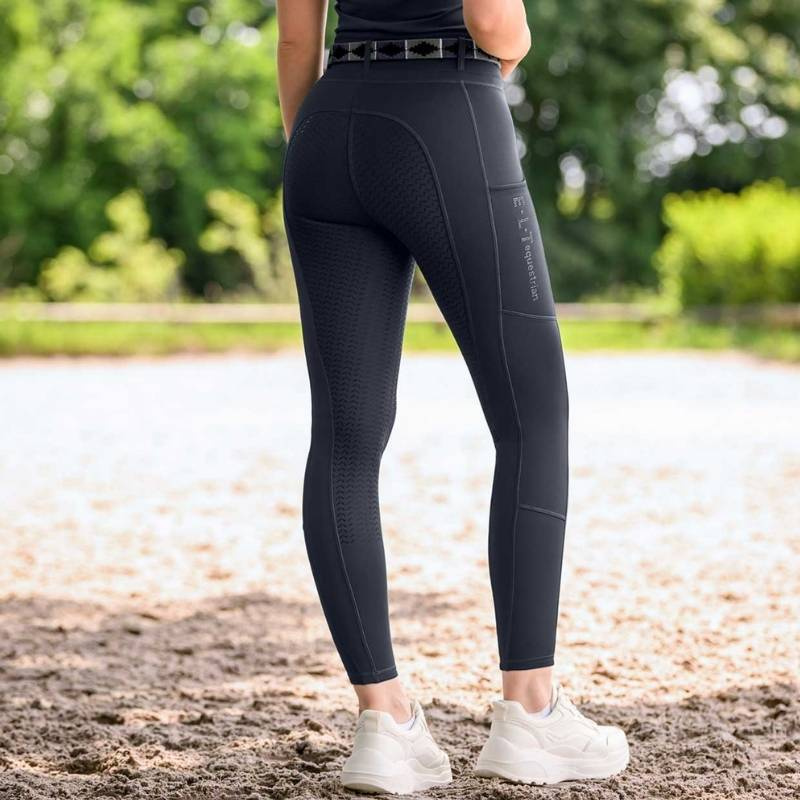 Ridtights Ella Glam Full Grip Marinblå